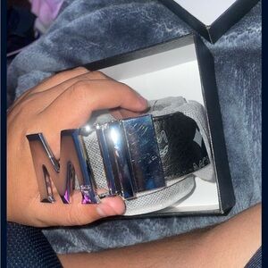 MCM Silver Belt